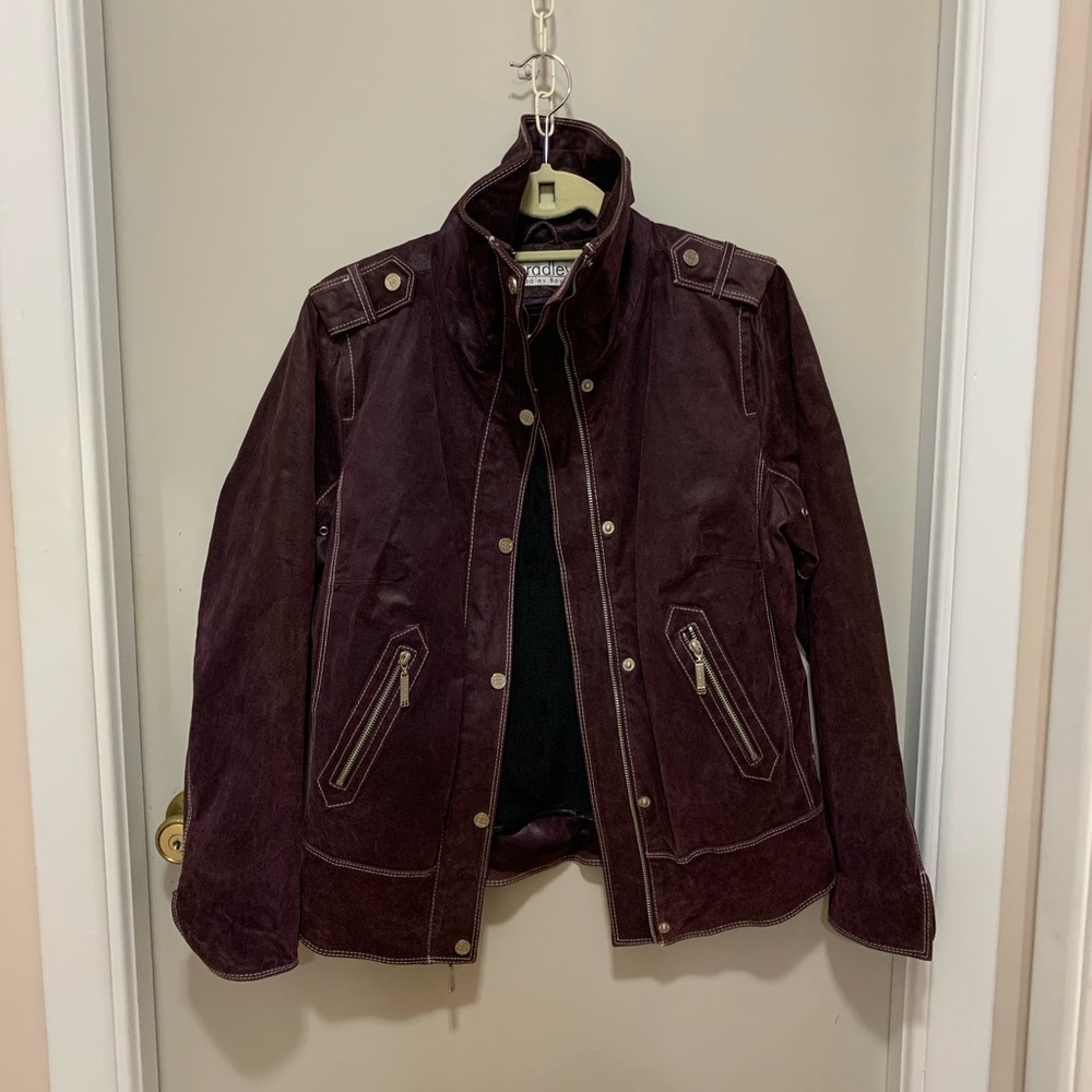 Bradley Bayou Burgundy Jacket with Snap Front